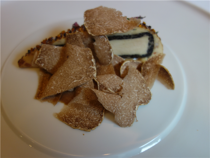 chicken slice with white truffle